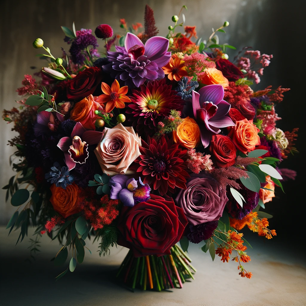 A beautiful wedding bouquet featuring locally sourced and sustainable flowers, perfect for an eco-friendly celebration