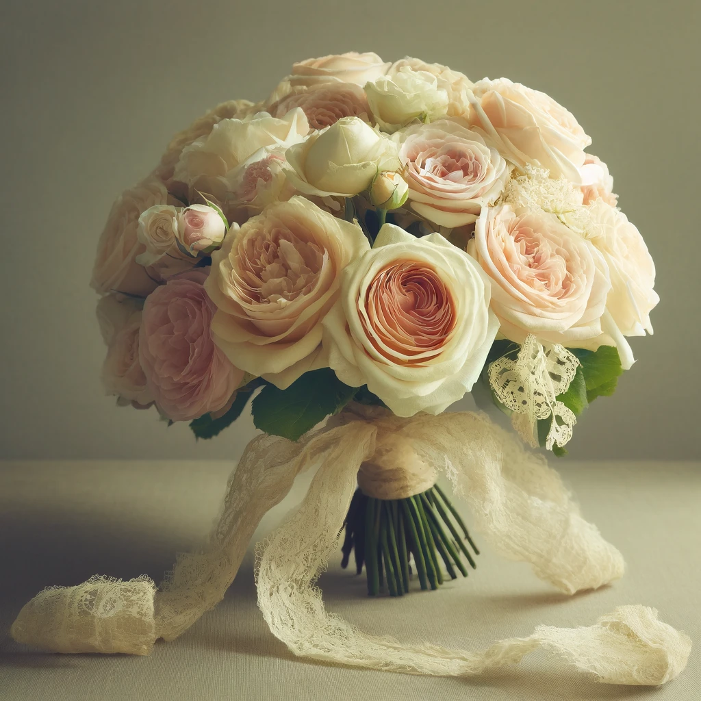 A dramatic centerpiece featuring deep red dahlias in a rustic, antique urn, adding a bold statement to any decor